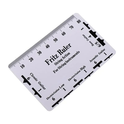 Guitar Strings String Pitch Ruler Measurement Rulers Card Guitar Ruler Compact Instruments Action Gauge Ruler Ukulele Bass