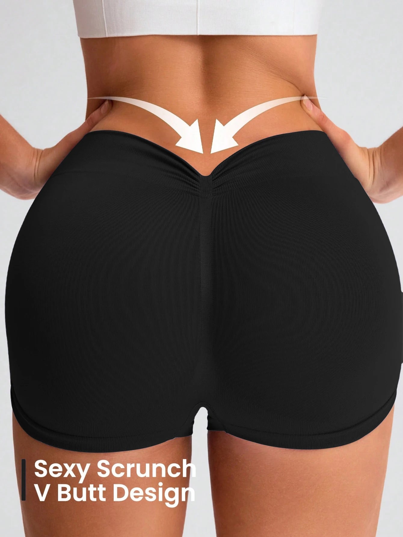 Workout Shorts for Women Seamless Scrunch Short Gym Yoga Running Sport Active Exercise Fitness Shorts