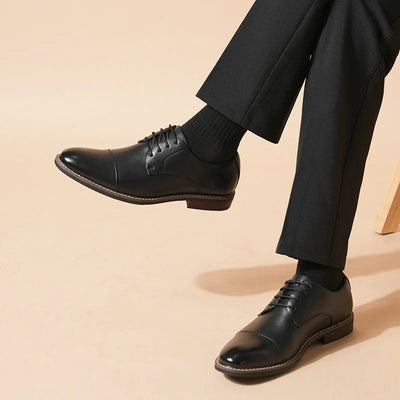 Lace up Oxford Shoes Retro Men's Derby Shoes 2025 New Men Casual shoes Fashion Men Leather Shoes