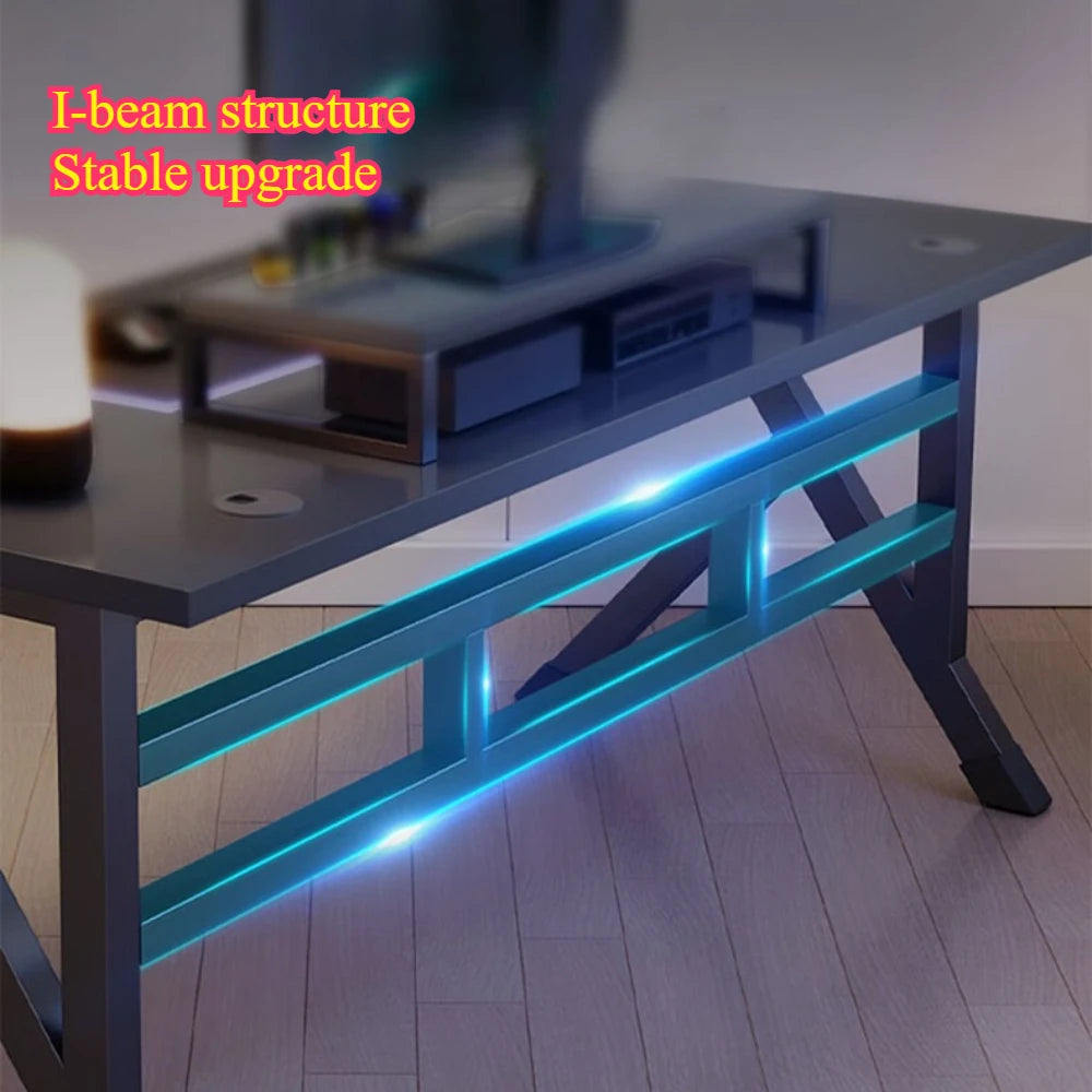 Desktop Computer Desk Ergonomic Gaming Table Bedroom Writing Desk K-type Luxury Stable Gaming Table Double Player Gaming Table