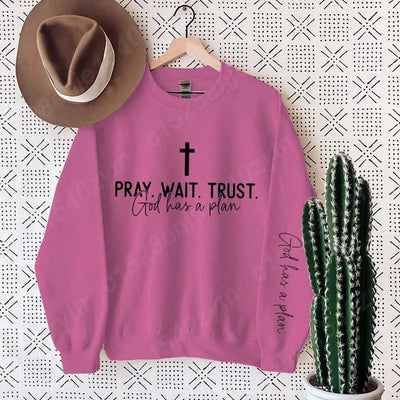 Uplifting Christian Quote Crewneck Sweatshirt, Long Sleeve, Women's