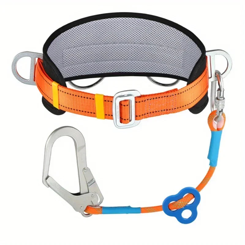 2.1mProfessional Safety Climbing Belt Downhill Harness  Rescue Belay Device Equipment Suitable For Rock Climbing Mountaineering