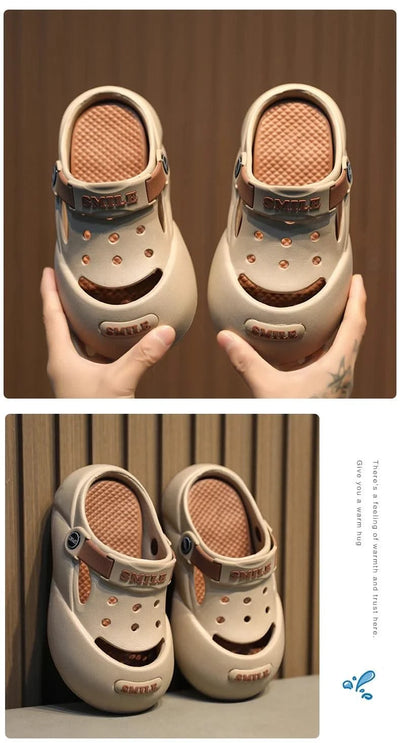 Luxury Boy Clogs Summer Kids Shoes Breathable Casual Lightweight Indoor House Shoes Children Boy Sandals Slippers