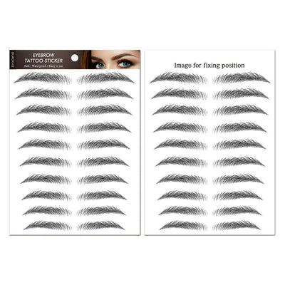 Temporary Tattoos Women Men Water Transfers Decals Simulation Eye Brow Eyebrow Stickers 6D Eyebrow Tattoos Stickers
