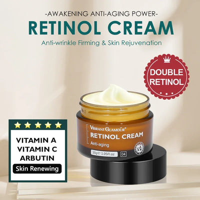 Retinol Face Cream and Eye Serum Firming Lifting Anti-Aging Wrinkle Reduce Wrinkle Fine Lines Facial Skin Care Product