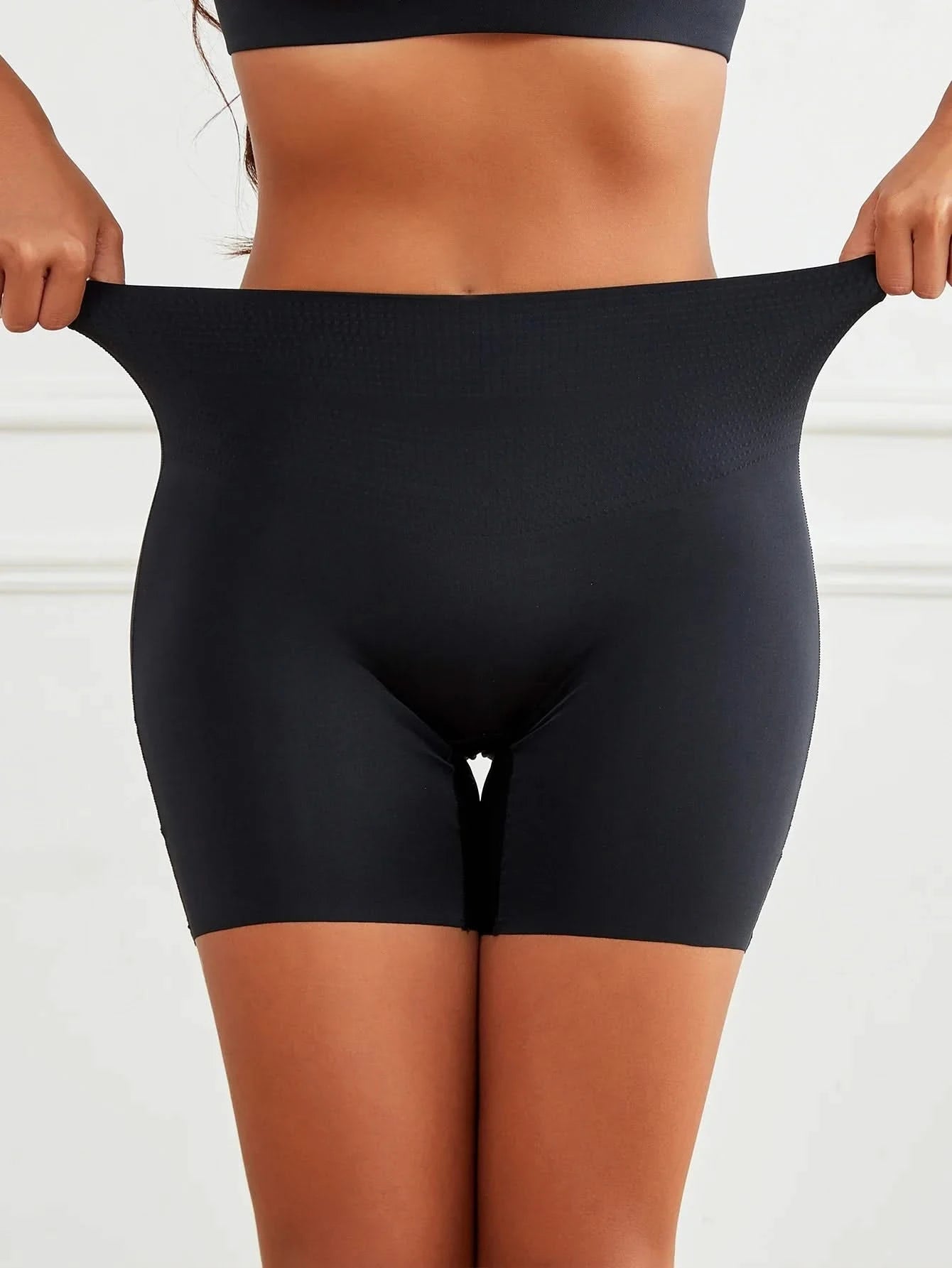 Flarixa Mid Rise Seamless Safety Shorts Boxer Briefs For Women Slip Shorts Tummy Control Shaping Panties Under the Dress Skirts