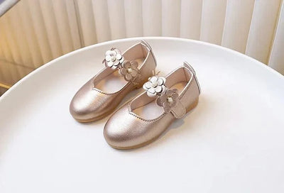 Spring Autumn Little Girls Ballet Shoes Sweet Chic Kids Fashion Princess Leather Shoes Causal Versatile Children's Flats Soft