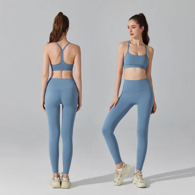 Women's Matching Activewear Set Sports Br a & High Waist Leg gings