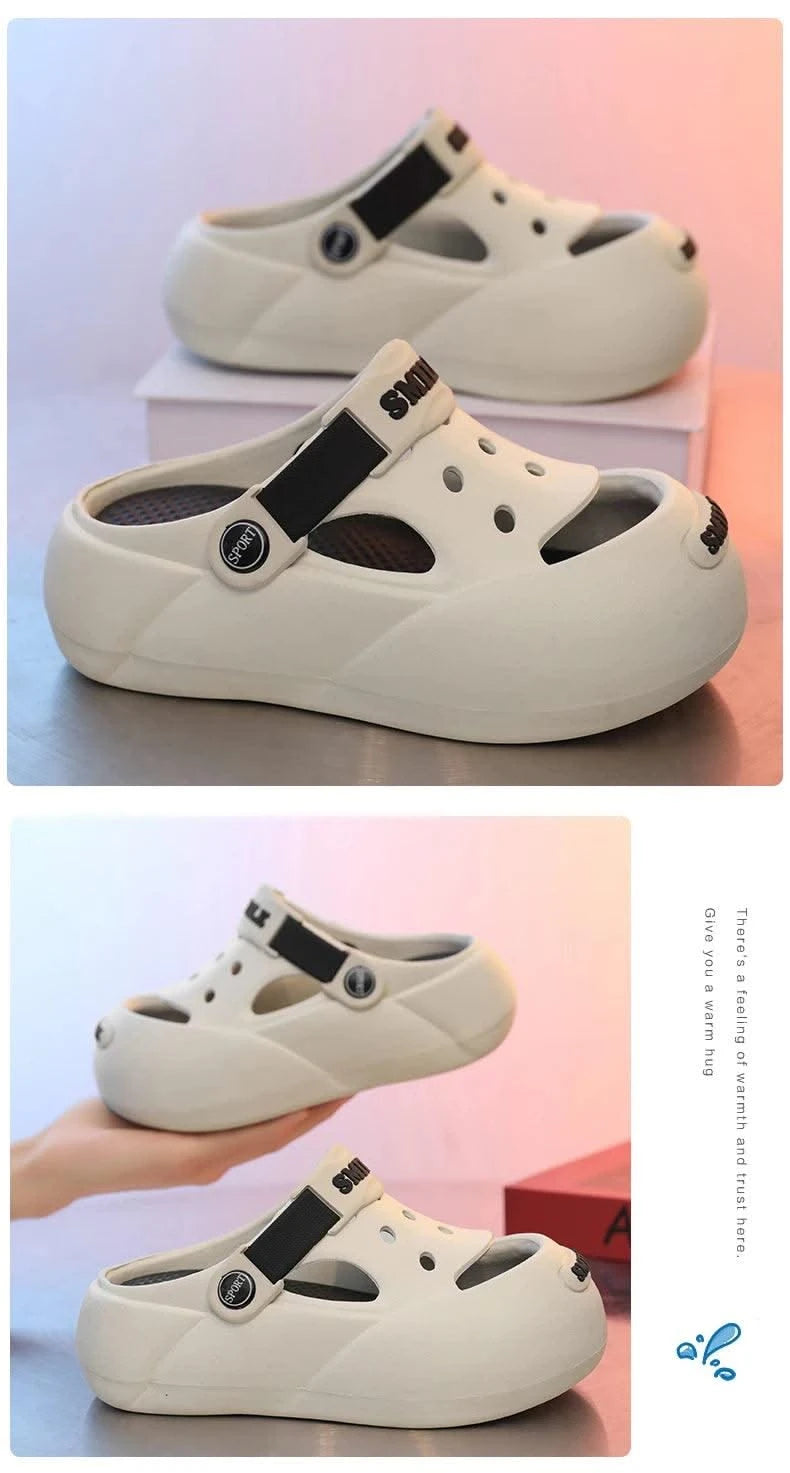 Luxury Boy Clogs Summer Kids Shoes Breathable Casual Lightweight Indoor House Shoes Children Boy Sandals Slippers