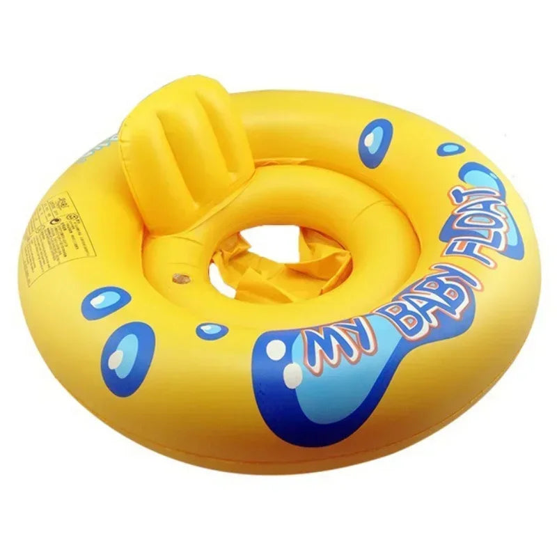 Swim Ring Baby Swimming Seat Baby Toys Cute Summer Inflatable Toddlers Bathtub Kids Wheels Portable Swimming Float Ring