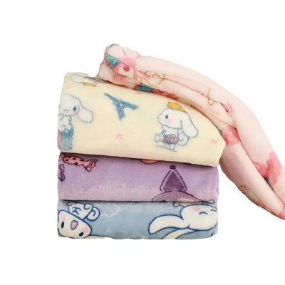 My Melody Flannel Pajamas Pants, Kuromi Loungewear, Loose, Comfortable, Warm, Thick Fleece Pant, Hello Kitty