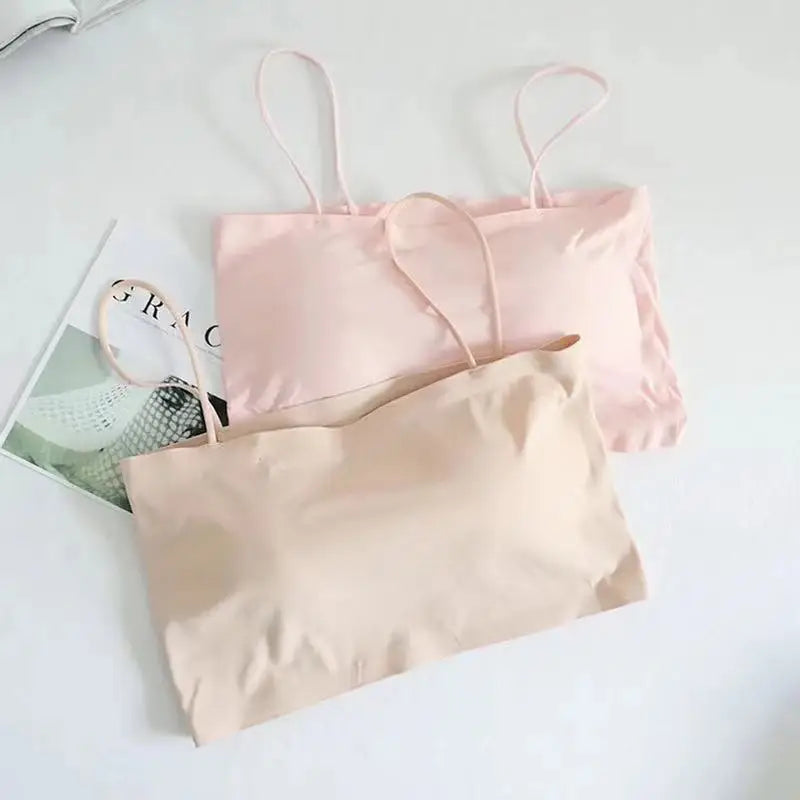 Women’s Padded Wireless Spaghetti Straps Bra
