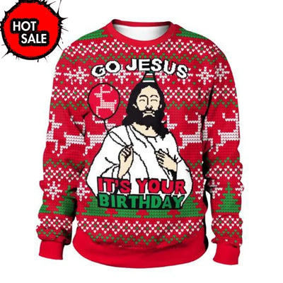 New Mens Christmas Jumper Sweatshirt Funny Humping Reindeer Climax Tacky Ugly Xmas Sweater Tops Couple Crew Neck Party Sweaters