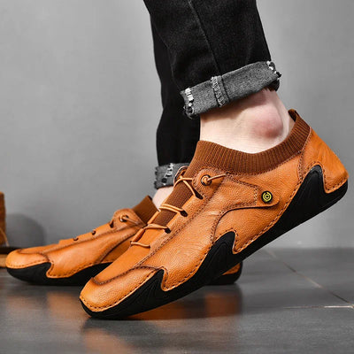 Men Shoes Casual Leather Handmade Men Sneakers Breathable Driving Shoes Designer Men's Loafers Fashion Moccasins Zapatos Hombre