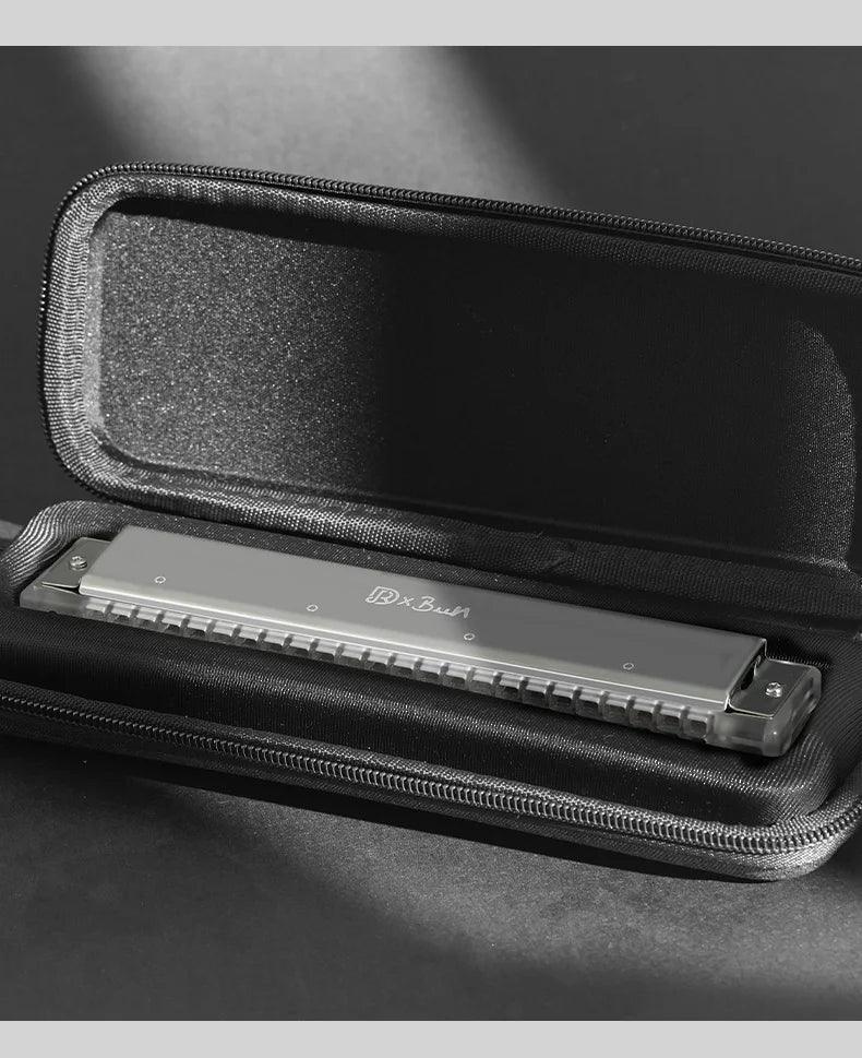 JDR Polyphonic Harmonica 24 Holes Professional Tremolo Mouth Organ T2406S Harmonica For Adults, Professionals and Students