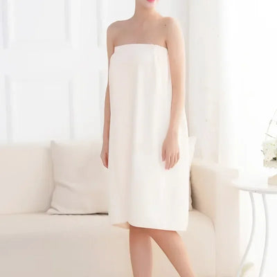 1PC Wearable Bath Wrap Towels for Women Soft Water Absorbent Quick Drying Elastic Wrapped Half Body Bathrobe Shower Beach Towel