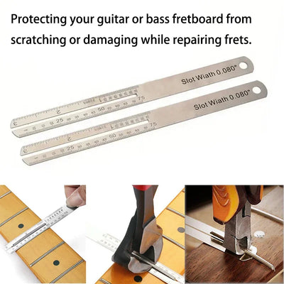 Guitar Cleaning File Tools Guitar Slot Saw Blade Guitar Fret Nut Saddle Cleaning Luthier Repair Tool Instruments Accessories