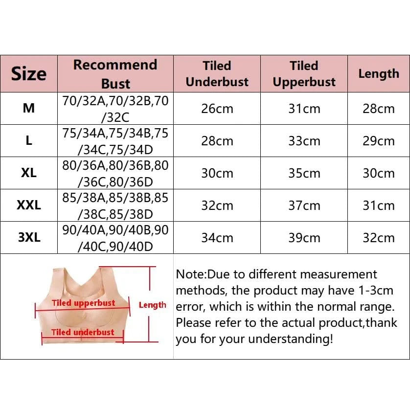 Women Push Up Bra Posture Corrector Bralette Front Closure Cross Back Tops