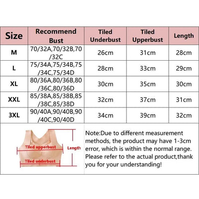 Women Push Up Bra Posture Corrector Bralette Front Closure Cross Back Tops