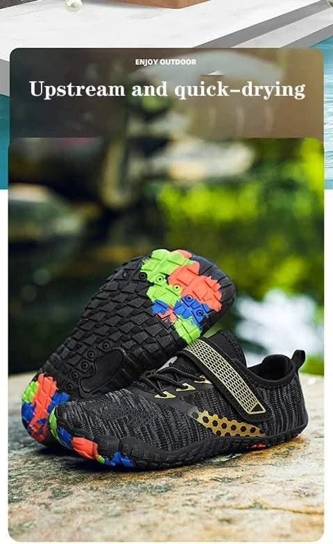 Children Quick-Drying Barefoot Shoes| Wide-Toed Lightweight Upstream Wading Shoes 24-38 | Boys Girls | Beach Diving, Boating |