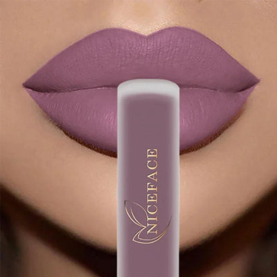 NICEFACE Matte Liquid Lipstick Waterproof Long Lasting Lip Gloss Tint Sexy Red Nude Purple Metallic Lipsticks Makeup Cosmetics