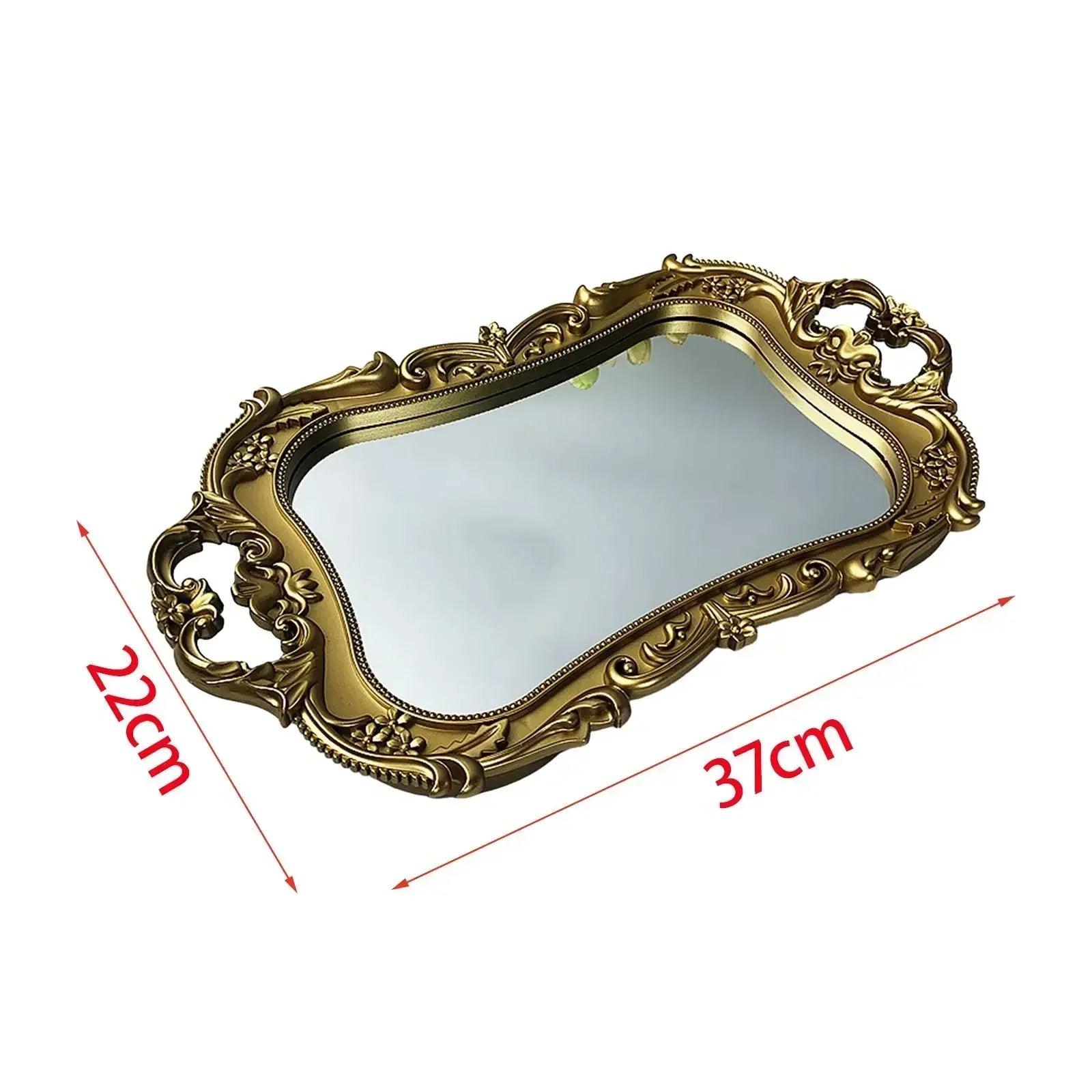 Art mirror decor tray jewelry serving for boho luxury miroir bedroom counter home decorative accessories