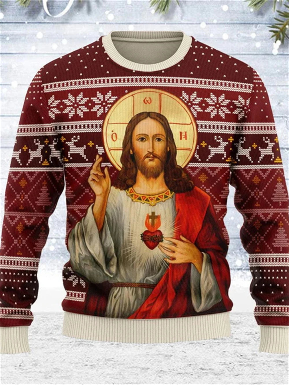 Men Women ugly christmas Sweatshirt Jesus Sweater 3D Printed the Orthodox graphic Sweaters Tops new unisex clothing dropshipping