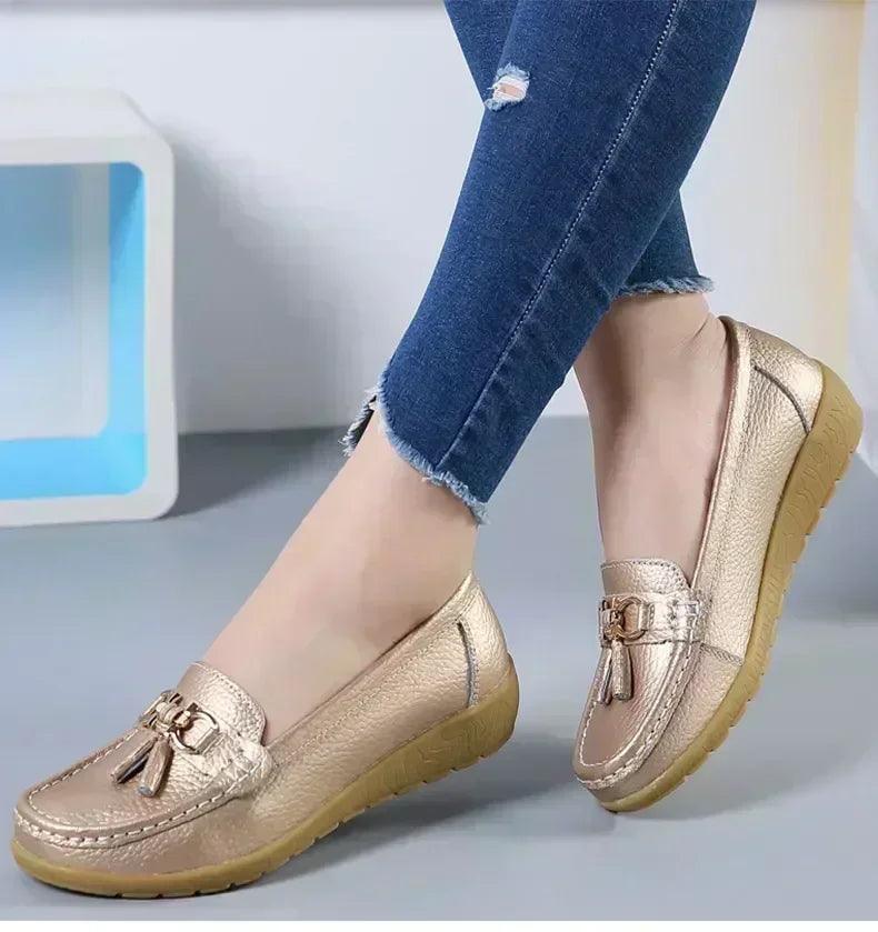 Women slip on loafers flat shoes moccasins casual sneakers