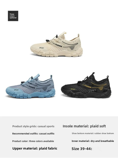 Breathable Mesh Running Shoes Men Summer Lightweight Athletic Sneakers for Hiking Walking Casual Comfortable Sportswear Durable