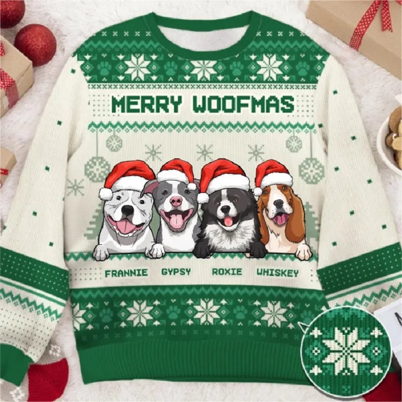Ugly Christmas Sweaters Autumn And Winter 3D Funny Printed Holiday Party Xmas Sweatshirt for Party Birthday Xmas Sweatshirt 2024