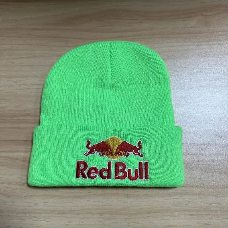6 colors Red Bull pullover hat men's and women's autumn winter soft warm knitted Red Bull hat solid color Red Bull Beanie Hat