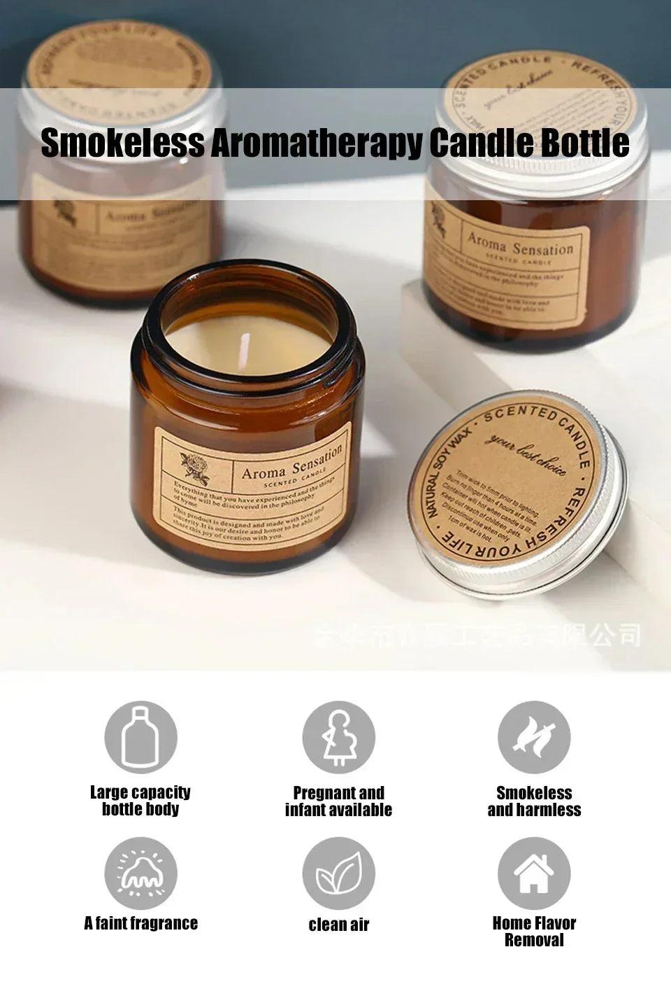 Scented candles smokeless soy candle essential oil aromatic luxury decoration wedding gifts party home