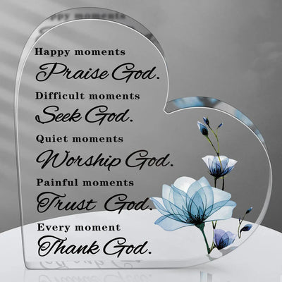 1pc Acrylic Christian Bible Decoration Christian Gifts for Women Prayer Religious Gifts Home Office Decorations