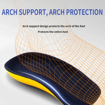 Orthopedic Insoles Plantar Fasciitis Flat Feet Increase Insoles Arch Support Shock Absorption Pain Relief Foot Care Shoe Cushion