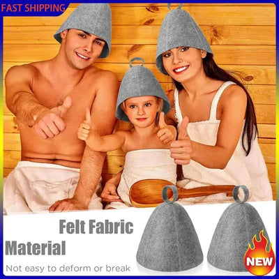 Hot Trend-6X Anti Heat Sauna Hat Thicken Wool Felt Shower Cap Hair Turban Quickly Towel Drying Towel Hats For Sauna Bathroom