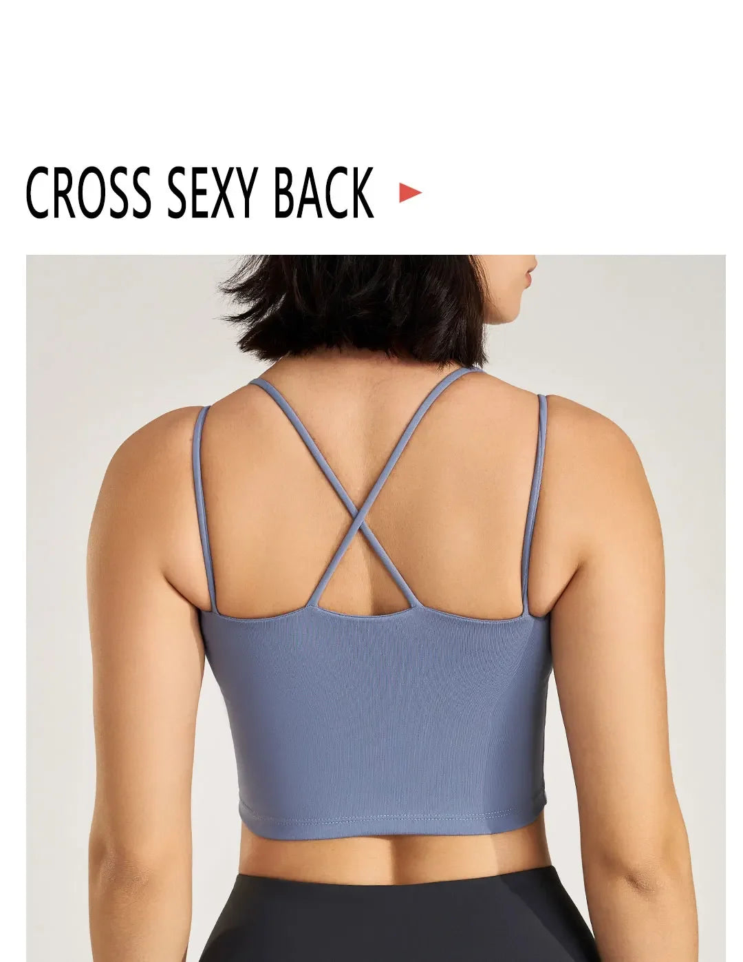 Women's sexy yoga sling bra