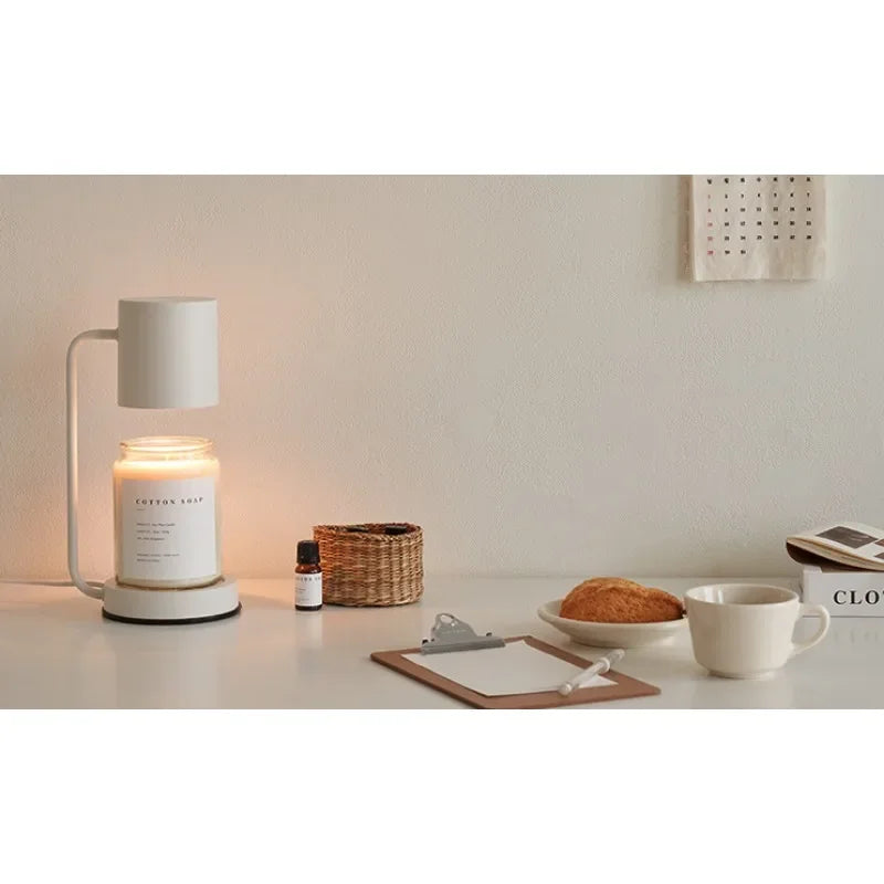 Korean Candle Warmer Lamp Candle Tray  Candle Holder Modern Dimmable Electric Night Light Fragrance Light Desk Decor Lighting