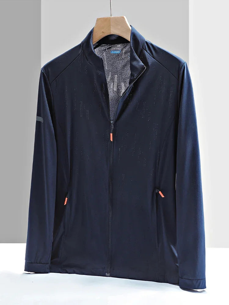 Summer Men's Jackets UV Blocking Skin Coats UPF40+ Sunscreen Outdoor Clothing Sun Protection Thin Windbreakers Big Size 8XL