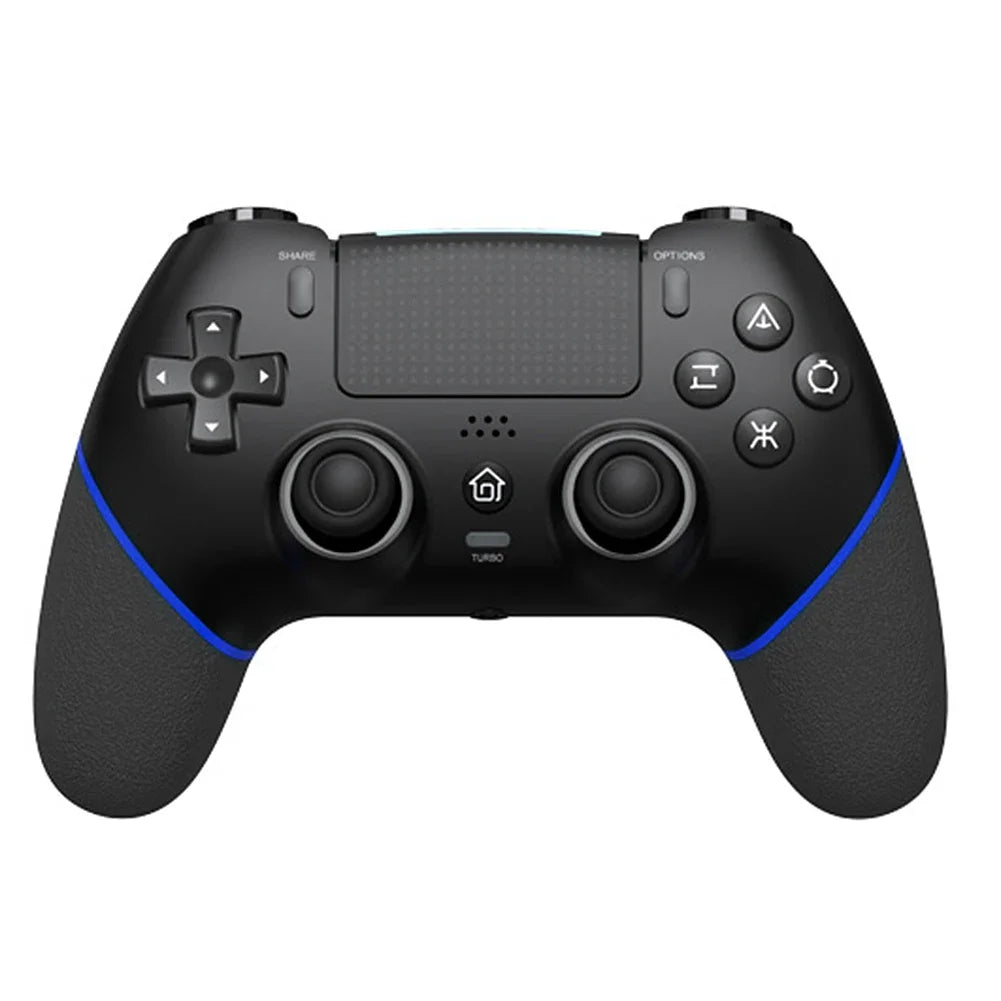 Wireless Gaming Controller 6 Axis Gyro Bluetooth Console Controller Macros Turbo Dual Vibration Hall Effect Joystick for PS4