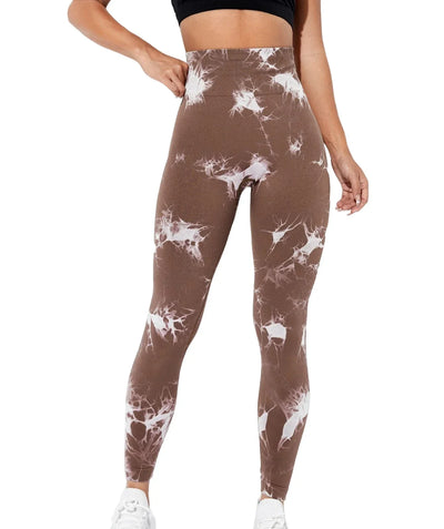 Seamless Tie Dye Leggings Women