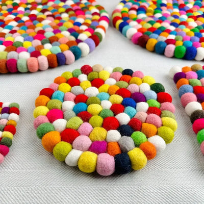 Wool Felt Singing Bowl Mat Handmade Colorful Sound Bowl Accessories Circular Musical Instrument Mats Square Seat Cushions