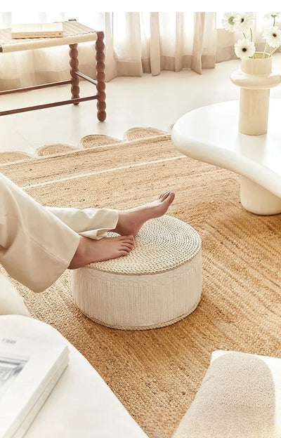 Cushion Not Collapse Home Floor Round Stool Thickened Lumbar Support Seat Cushion Straw Cushion New Arrival Bestseller Gift