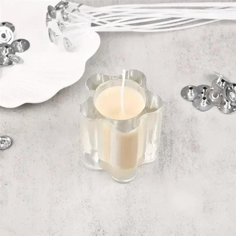 30-100pcs /set waxed cotton candle wicks set smokeless wax core diy soy woven kerosene lamp candles making supplies