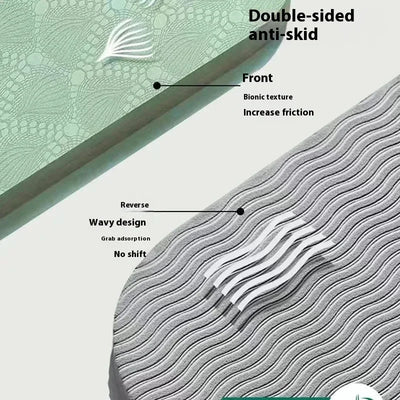 Folding Yoga Mat Non Slip, Eco Friendly Pilates Fitness Mats Anti-Tear Exercise Yoga Mat Outdoor Midday Rest Mat