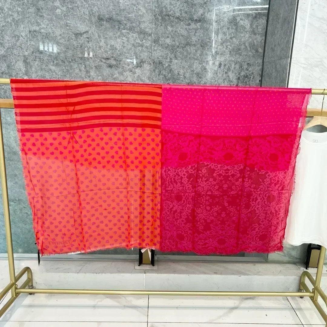Italian european and american style single printed light scarf sunshade shawl large size