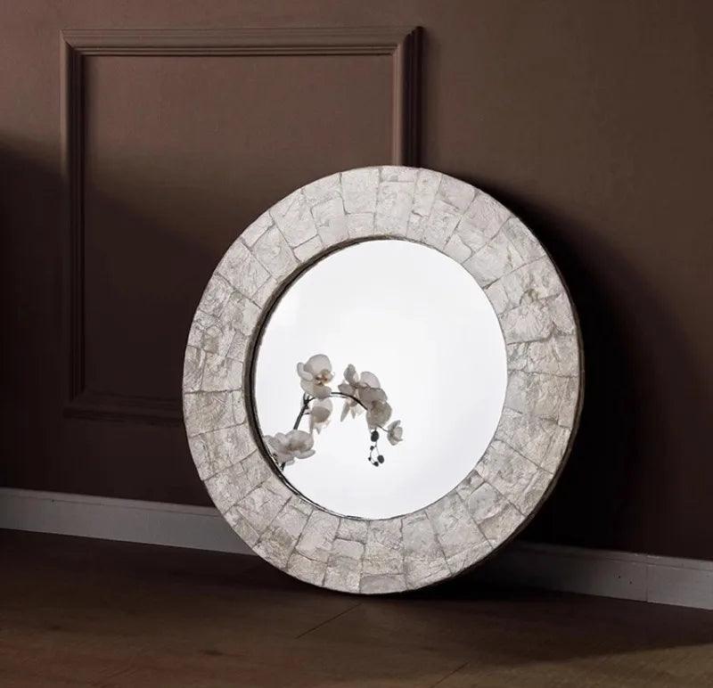 Wall hanging decorative mirrors living room glass bedroom bathroom aesthetics makeup mirror decor