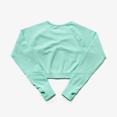 Women's Crop Top Long Sleeves Workout