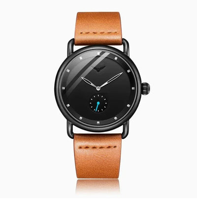 high-end Men's Watch Light Luxury Brand Business Trend Simple Leisure Belt Waterproof Meale Fashion Quartz Watches ﻿ Gift