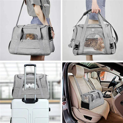 Soft Pet Carriers Portable Breathable Foldable Bag Cat Dog Carrier Bags Outgoing Travel Pets Handbag