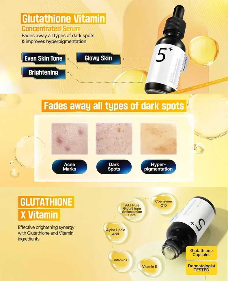 5+ Vitamin Concentrated Serum Vitamin Concentrated Serum Anti-Wrinkle Moisturizing Serum Serum Facial Skin Care Products 50ml